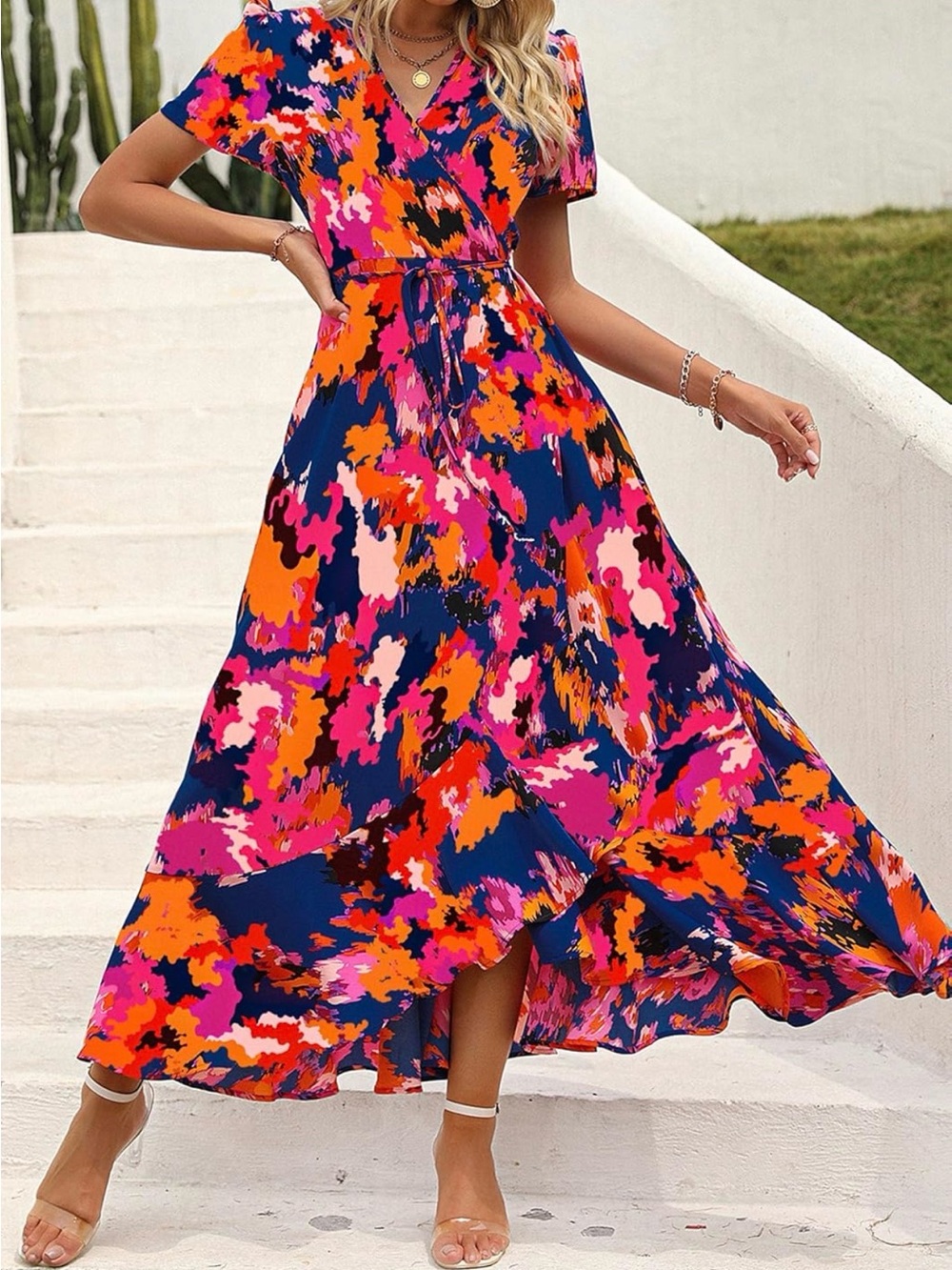 PRETTYGARDEN NWT Women's Floral Summer Maxi Dresses